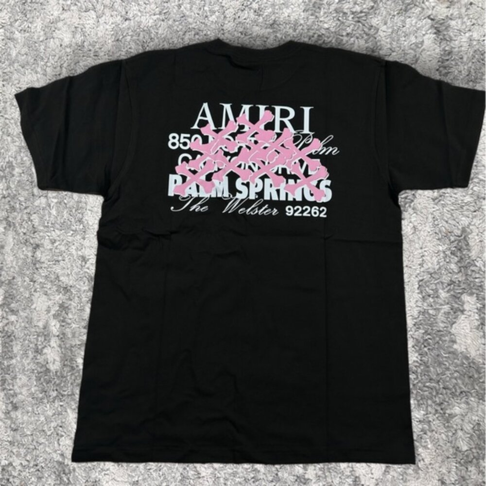 NWT AMIRI x The Webster Stacked Bones Black T-Shirt Men’s Large
